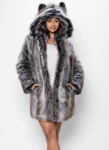 Spirithood faux fur wolf coat - faux,