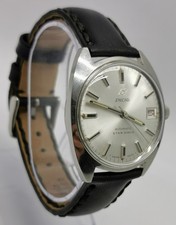 Vtg 1970s Enicar Ocean Pearl Star 24J Automatic Cal 1145 Steel 35mm Gents Watch 
