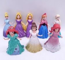 Disney Princess Magiclip Dolls & Magic Clip  Dresses Bundle Figures Toys