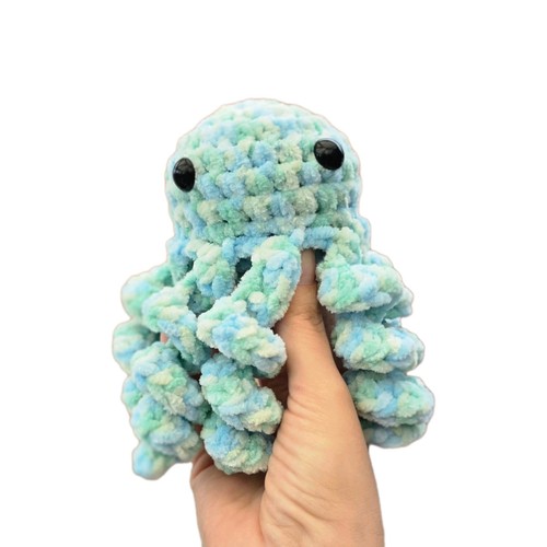 Handmade crochet octopus - handmade,