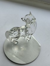 Retired Swarovski Crystal Wolf Figurine 207549 Boxed Superb
