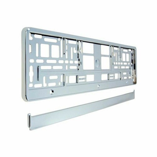Super chrome car number plate - chrome,