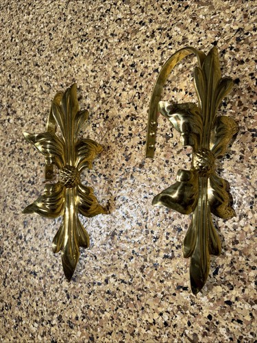 Vintage ornate solid brass tie - vintage,