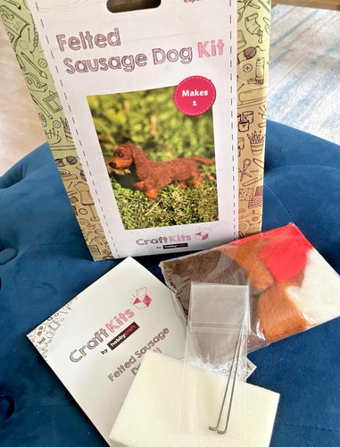 Craftkits felted sausage dog - felted,