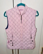 Joules Quilted Gilet Pink Size