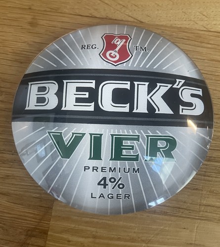 Round beer pump badge fish - 3d,