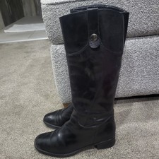 Black Leather Boots UK 6  by Jane Shilton 