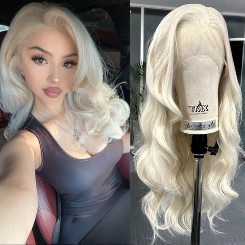 Platinum blonde long wavy - blonde,