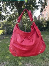 YOMA red leather hobo bag with