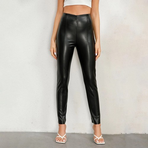 Womens black leather - leather, 100%