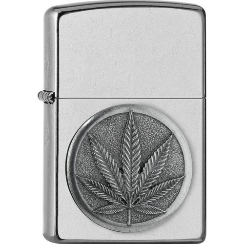 New zippo lighter hemp leaf - lighter,