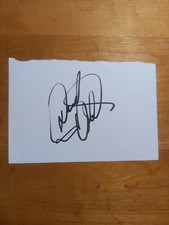 Donny Osmond Autograph/Signature 6 x 4 on autograph book paper
