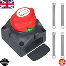 Battery Switch Isolator Cut Off Kill for Knob Marine Truck Camper Boat 12V 600A
