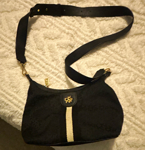 Dkny black logo canvas - black,