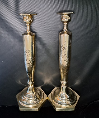 Pair vintage brass - of,