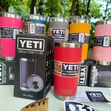 YETI Tumbler w/ MagSlider Lid Stainless Steel Vacuum Coffee Cup Mug Rambler 20oz