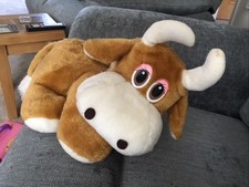 Vintage Mooing Cow Plush Soft Toy 12" Length