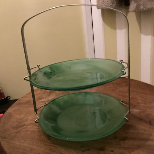 Vintage art deco green - vintage, glass