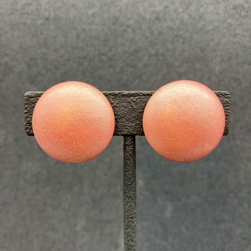 Clip earrings pink pearl - clip,
