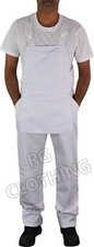 Mens White Work Dungaree