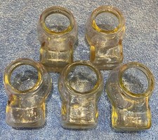 Antique Glass Bird Seed Feeder Caperns x 1