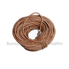 3 METERS OF BROWN ROUND LEATHER LACE FOR WALKING STICK LANYARDS,ARTS, CRAFTS
