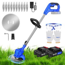 Grass Strimmer Cordless Grass Garden Cutter Machine With 2pcs Battery&charger