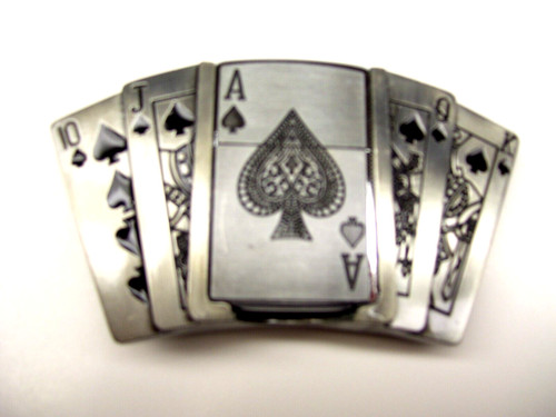 Belt buckle lighter cards - belt, lighter,