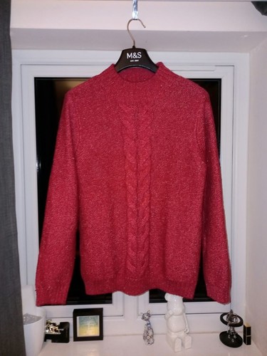 Cotton traders cerise sweater - cotton,