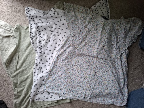 Three flutter sleeve - m&s, tops