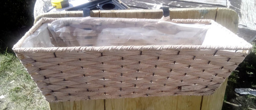 Wicker balcony fence - , trough