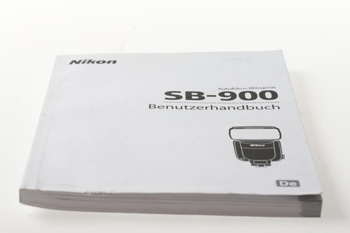 Nikon 900 user manual - sb-900,