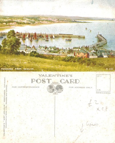 Vintage postcard penzance - vintage,