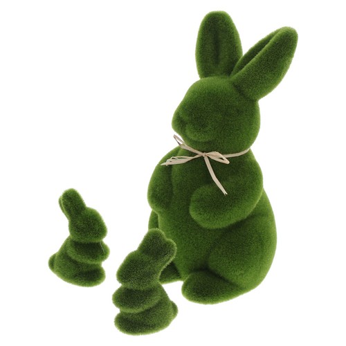 Green easter rabbit - green,