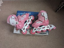Adjustable Pink Inline Skates for Girls