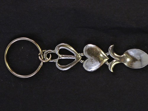 Pewter welsh lovespoon - welsh,