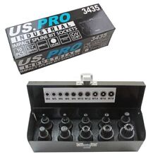 SPLINE BIT IMPACT SOCKET SET M4 to M12 & M14 M16 M18 tamperproof triple square