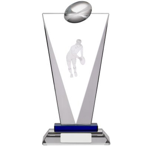 Rugby award laser engraved - rugby,