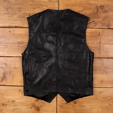 Vintage Leather Vest M Mens