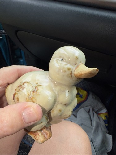 Ceramic cute duck ornament - ceramic,