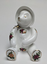 Royal Albert  Old Country Roses Girl Teddy Bear Paperweight Perfect No Box