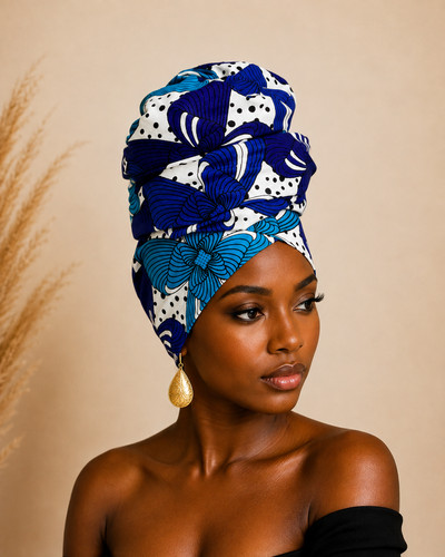 African print head wrap 100 - print, 100%