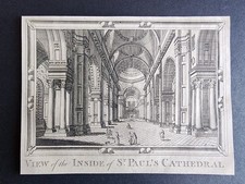 Antique 1770 print - Interior