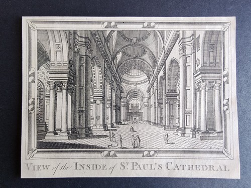 Antique 1770 print interior - antique,
