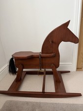 Wooden rocking horse - wooden,
