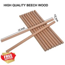 60 Pack Rhythm Sticks Wood