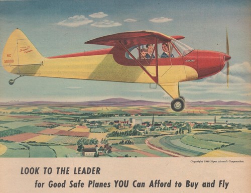 1946 piper cub airplane - 1946,