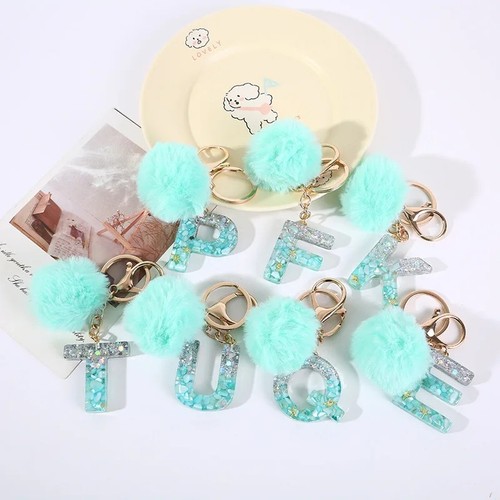 Mint green glitter resin - green,