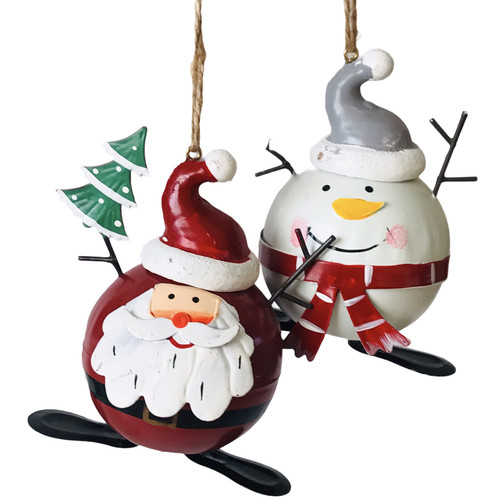 Set metal snowman - metal,