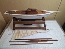 Pond Yacht. Wooden Boat